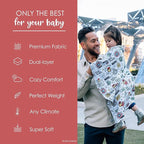Milk Snob Marvel Infant Boy/Girl Swaddle Blanket, Soft Receiving, Security and Play, Toddler Infant Newborn Bedding, Baby Shower, Baby Registry Gift (Mighty Heroes) 34 * 34 inches