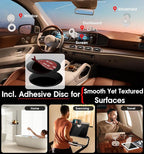 REOKILY Strong Magnetic Car Phone Holder for MagSafe Ultra Vacuum Suction Cup Phone Mount 360° Cell Phone Holders for Your Car Accessories for iPhone 16 15 14 13 12 Android