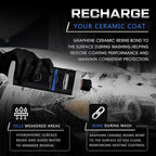 Graphene Ceramic Car Wash Soap - Graphene Coating Infused Car Shampoo - pH-Neutral Formula for Coatings - Cleans, Protects, & Recharges Existing Coatings In One Step (16oz)