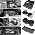 4PCS Center Console Organizer Tray for Nissan Frontier 2022-2026 accessories (S/SV/Pro-X/Pro-4X/SL) Front Console Shelf Armrest Storage Box Glove Box Organizer and Cup Holder for Nissan Frontier 2022+