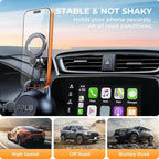 Car Phone Holder for Honda CRV CR-V 2022 2021 2020 2019 2018 2017 (Only for 5/7-Inch Screen) 360° Rotation Magnetic Cell Phone Mount, Compatible with Magsafe, Does Not Affect Air Vent