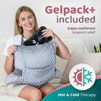 Zomaple Recovery Hysterectomy Pillow with Strap, Gel Pack & Lumbar Support – Post Abdominal Surgery Must Haves – Ideal for C-Section, Laparoscopic & Hernia Healing Comfort