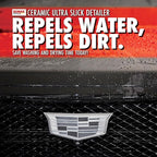 SONAX Ceramic Ultra Slick Detailer | Ceramic Quick Spray Detailer | Si Carbon Ceramic | Durable High Shine Detailer | Slick to the Touch Detailer | Waterless Wash | 268500 | 5 Liter