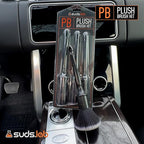 Suds Lab PB Plush Brush Kit 3 Pack- Ultra-Soft Synthetic Bristle Brushes - Scratch Free Design - Fine Detailing Brushes for Personal and Professional Use
