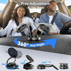 Magnetic Phone Holder for MagSafe, 360° Adjustable Car Phone Mount with 96+LBS Strongest Suction & 2800gf Strongest Magnetic for Dashboard/Gym/Mirror, Compatible with iPhone & Android