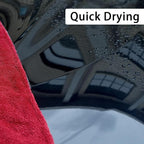LIVOS Car Drying Towel, Premium Microfiber Towels for Cars, 1000GSM, Edgeless Twisted Loop Design, No Streaks, Scratches, or Water Spot, Absorbent Wash Towel, 18" x 24" (Red&Grey)