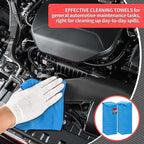 Shop Towels, 100 Pack Microfiber Towels for Cars, Microfiber Cleaning Cloths, Bulk Multipurpose Lint-Free Cleaning Rag for Mechanic Automotive Garage Office, 11.5"*11.5" Blue