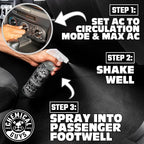 Chemical Guys AIR_224_04 Black Frost Air Freshener and Odor Eliminator, (Great for Cars, Trucks, SUVs, RVs, Home, Office, Dorm Room & More) 4 fl oz