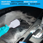 Nanoskin Heavy-Duty Multi-Purpose Brush for Deep Cleaning Carpets, Upholstery & Floor Mats - Durable Polypropylene Bristles, Ergonomic Grip, Professional Auto Detailing and Home Use, 8.5" Length