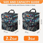 Vankor Car Trash Can for Car Cute, Bag Bin Hanging Waterproof Automotive Garbage Cans Leak Proof Vehicle Trash Can Colorful Leaves