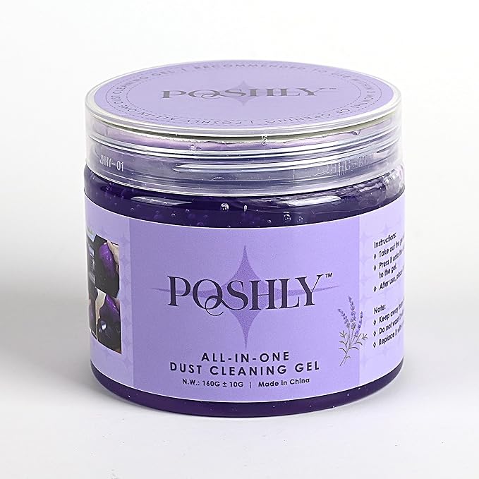 Car Cleaning Putty & Gel Slime, Reusable Cleaning Putty for Car Interior, Air Vents, Dashboard & Keyboard, No Residue Auto Detailing Gel (Lavender Scent)
