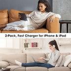 iPhone 17 16 15 Charger Fast Charging,20W USB C Wall Charger Block with 6ft Type C to C Cable Cord for Apple iPhone 17/17 Pro/17 Pro Max/17 Air/16/16 Plus/16 Pro/16 Pro Max/15 Pro Max/iPad Pro Black