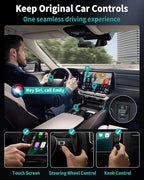 OTTOCAST Mini Pico (2026 Version) Wireless 2-in-1 CarPlay & Android Auto Adapter, Plug & Play Dongle for iPhone & Android, Auto Connect, One-Tap Disconnect,Wi-Fi 6 & Bluetooth 5.4 for Low-Latency