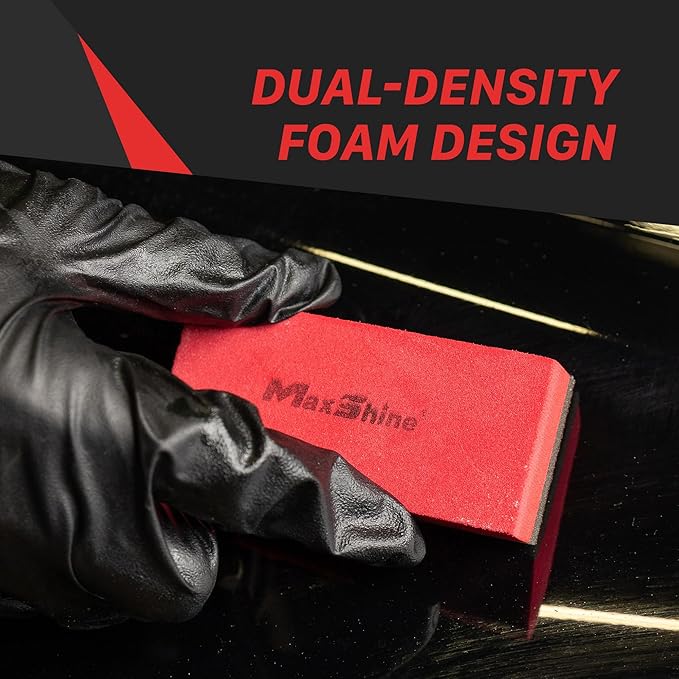 Maxshine Ceramic Coating Applicator & Suede Microfiber Towels Combo - Car Detailing Products