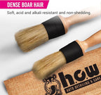 H.O.W Detailing Brush Set Ultra Soft Boars Hair Detailing Brushes 3 Pack, Detail Automotive Interior or Exterior, get Professional Results with Proper Detail Brushes Car Detailing