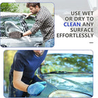 Teenyyou 6 Pcs Microfiber Dusting Mitt Car Wash Mitts Cleaning Glove with Thumb Reusable Terry Dusting Gloves with Elastic Wrist Cuff for Car Wheel Plants House Kitchen(Blue, Grey,8.85 x 7.08 Inch)