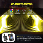 Nilight - TL-31 2PCS 60Inch RGB Truck Bed Light Strip Kit 180 LED RF Remote Control with On Off Switch Blade Fuse 2Way Splitter Extension Cable for Cargo Pickup Truck SUV RV Boat, 2 Years Warranty