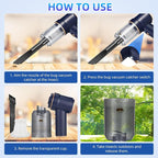 Jahy2Tech 2026 New Bug Vacuum with Long Nozzle for Adults&Kids&Garden, 5 in 1 Handheld Fly Vacuum Catcher for Spider Insect Wasps Bees Ants Ladybugs, Humane Indoor/Outdoor Cordless Catch and Release