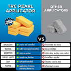 The Rag Company - The Pearl Microfiber Detailing Applicator Sponges (6-Pack) Versatile Detailing Tool, Excellent for Applying Wax, Sealants, Coatings and Other Automotive Products, 3in x 5in, Orange