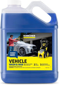 Kärcher Vehicle Wash and Wax, Pressure Washer Detergent, Cleans Cars, Bikes, Trucks, Boats and More, Highly Concentrated, Makes up to 20 gal of Cleaner