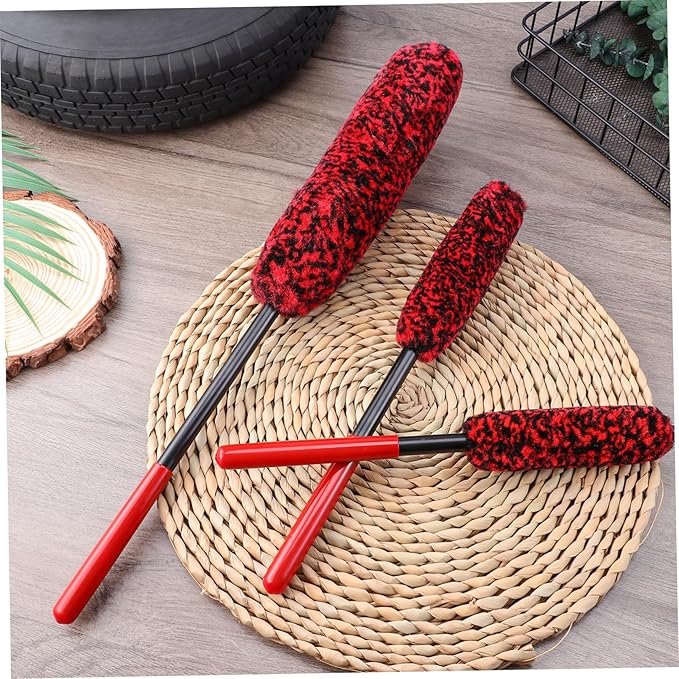 Cabilock 9pcs Wheel Cleaning Brush Bendable Detail Brushes for Car Auto and Motorcycle for Tire and Rim Cleaning