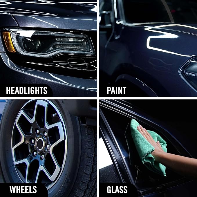 Turtle Wax Hybrid Solutions Ceramic 3-in-1 Car Detailer, Waterless Car Wash, Long-lasting HydrophobicWax Protection and High Gloss Shine, Safe For All Exterior Surfaces, 32 oz (Pack of 6)