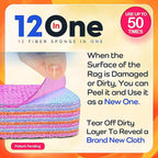 Magical Fiber Stain Remover- Use as Spot Remover- No Dry Cleaning Food, Grease, Coffee Off Laundry, Tea, Fabric, Pet Stains, Stain Remover Sponge Clothes, Carpet, Sofa, Mattress & Upholstery (5 Pack)