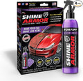 SHINE ARMOR Fortify Quick Coat High Performance Ceramic Coating, Car Wax Spray, Hydrophobic Top Coat Polish and Polymer Paint Sealant Protection for Vehicle Leather Seat, Tires, Bumpers, Rims Made in