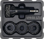K234 Wheel Hub Resurfacing Kit, Brake Surface and Stud Cleaner, 1/4-Inch Hex Drive, 4 Pads