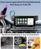 Car Phone Holder for Kia Seltos 2021 2022 2023 Accessories Apply to 8/10.25 Inch Touch Screen Fixed Clip Magnetic Cell Phone Mount Hands-Free 360 Degree Rotation