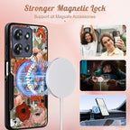 LISEVOfor Moto G Power 2025 Case - for Motorola Moto G Play 2025 Case Compatible with MagSafe Women Cute Girls Magnetic Protective Phone Cover Girly Mushroom Flower Heavy Duty Shockproof Design