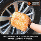 Suds Lab Microfiber Car Wash Mitts (2 Pack) Scratch Free Detailing, Cleaning, Washing Mitt 8"x10" Double-Sided