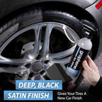 Torque Detail Graphene Tire Shine Spray - Long Lasting Deep Black Shine with No Sling - Graphene Protection Against UV Rays, Fading & Yellowing
