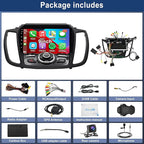 4+64G Car Stereo Radio for Ford Escape 2013-2019, 9" Touchscreen Android 15 Car Radio Stereo Head Unit with Wireless CarPlay Android Auto GPS Navi SWC WiFi Bluetooth Voice Assistant FM Camera Mic