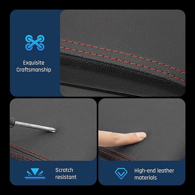 YJYWZH Armrest Box for Nissan Almera Versa 2007-2011 Car Center Storage Box Hand Centre Consoles Cup Holder Arm Rest Double-Layer Black Accessories
