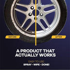 Wheel Cleaner (1 Gallon) - Non Acid Rim Cleaner - All in One Wheel and Tire Cleaner for Car Detailing - Made in USA Tire Cleaner Spray - Removes Brake Dust, Oil, Dirt, Light Corrosion
