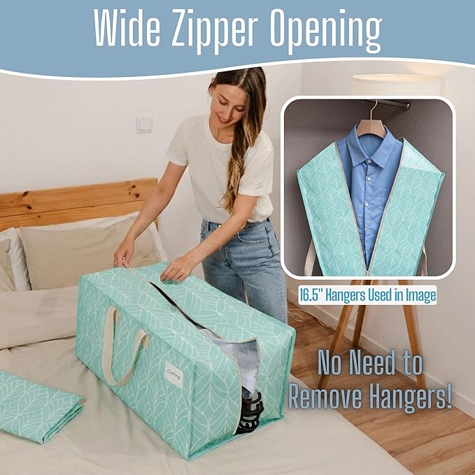 VENO 4 Pack Heavy Duty Moving Bags with Backpack Straps, Zippers & Handles, Extra Large Packing Bags for College Dorm Essentials, Moving Supplies Alternative to Cardboard Moving Boxes