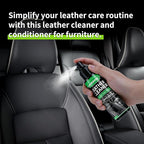 Leather Cleaner and Conditioner Cream Care Kit for Car Interiors Seats,Couches,Purses,Bags,Jackes,Boots
