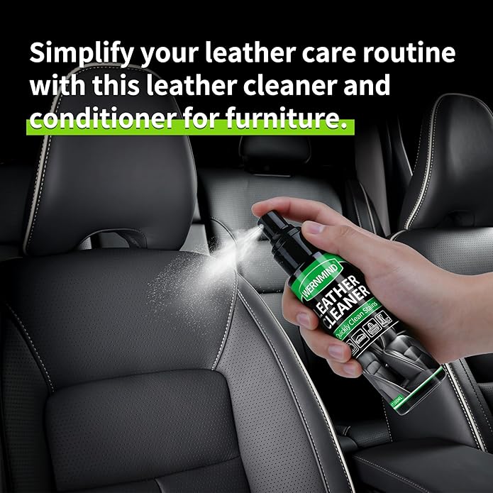 Leather Cleaner and Conditioner Cream Care Kit for Car Interiors Seats,Couches,Purses,Bags,Jackes,Boots
