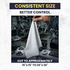 Premium New White Cotton Knit T-Shirt Rags (2x25 lbs. Bag of Rags) - Lint-Free, Soft & Absorbent Cleaning Cloths for Auto, Paint, Garage, Staining & Polishing