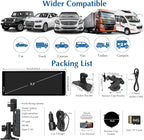 Carpuride 4K W903 Portable Wireless Carplay & Android Auto with Dash Cam - 9.3" HD IPS Screen, 4K Front Camera, Loop Recording, Bluetooth, Mirror Link, GPS, Siri, Dashboard Mounted