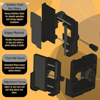 Phone Holder for Jeep Wrangler-JL- (2018-2023) JL JLU Gladiator JT Cradle Mount and Magsafe Compatible (Cradle Phone Holder)
