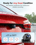 REDTIGER F7N-N 4K Front and Rear Dash Cam, 5.8GHz WiFi-20 MB/s Fast Transfer with APP, 2160P/FHD Car Dash Camera with Precise GPS, WDR, 3.18" Screen, Night Vision, 24H Parking Mode(No Card Included)