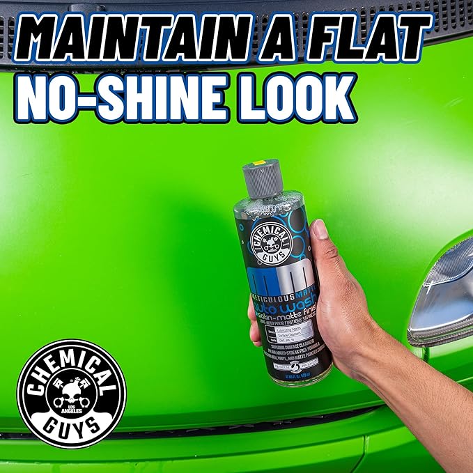 Chemical Guys CWS_995 Meticulous Matte Car Wash Soap & Refill Kit, 2 Bottles - (1) 16 oz and (1) Gallon (Works with Foam Cannons, Foam Guns or Bucket Washes) 144 oz