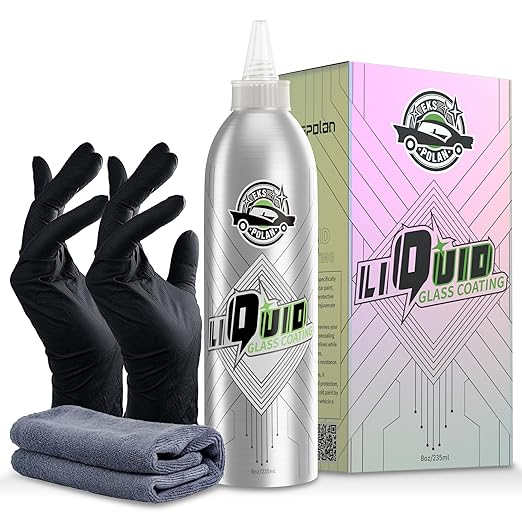 Liquid Glass Coating for Cars, High Gloss & Scratch-Resistant Self-Leveling Clear Coat Last for 10 Years, High-Gloss Shine Repairs and Protects Older Vehicles, for Car Paint, Headlights