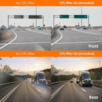 RexingUSA V1P SE 4K Dual Dash Cam w/GPS, Wi-Fi & 2pcs-CPL Filter | 512GB Support | Front 2160p, Rear 1080p | 170° Angle | G-Sensor | WDR | Loop Record | Parking Monitor | 64GB Memory Card Included