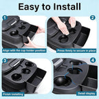 RAVOTOM Center Console Hanging Organizer Box Compatible with 2013-2024 Dodge Ram 1500 & 2013-2026 Ram 2500/3500 Interior Accessories Cup Holder Expander Storage Box (Jump Seat Only)