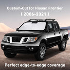 EcoNour Windshield Sunshade Compatible for Nissan Frontier 2006-2019 2020 2021, Sun Visor for Front Windshield & Window Sun Shade Cover, UV Heat Blocker & Protector, Car Accessories