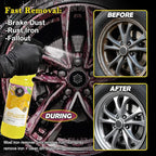 Wheel Cleaner Rust Remover, Car Wheel & Rim Finish Iron Remover Spray, Car Detailing Suppliers Rapid Removal of Surface Contaminants, Brake Dust and Rust, Auto Wheel Polish Shine Stuff-17.6 Fl.Oz