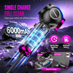 Car Vacuum Portable Cordless, 17500Pa Suction, 4 in 1 Mini Handheld Vacuum Cleaner, Ultra Lightweight, Compact Rechargeable Dust Buster Hand Vacuum, for Car Interior, Home, Pet Hair, Camping